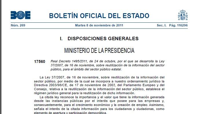Captura del BOE Captura del BOE