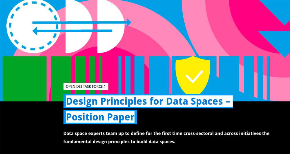 Cover of the report "Design Principles for Data Spaces".