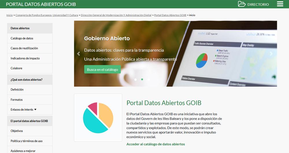Open Data Portal of the Balearic Islands