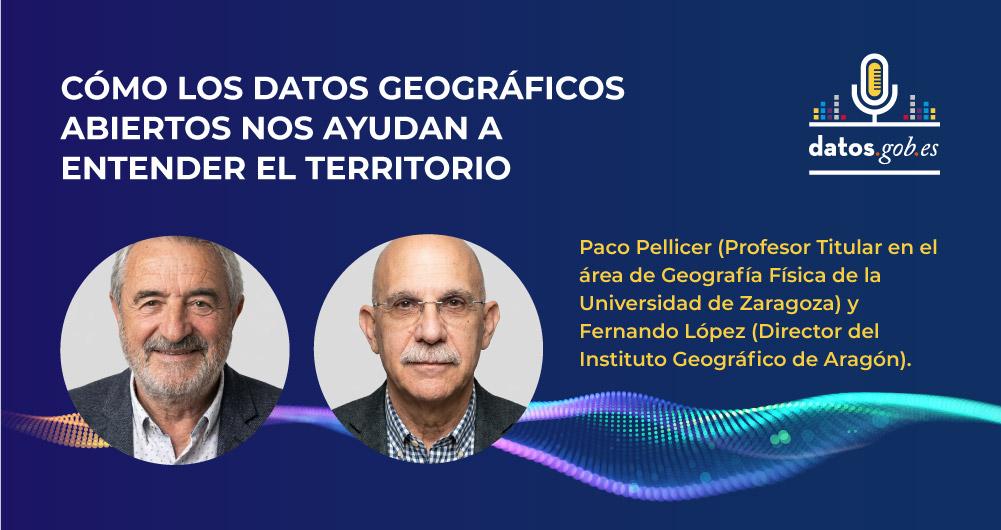 Caratula del pódcast. Título:  Decidir con mapas: cómo los datos geográficos abiertos nos ayudan a entender el territorio