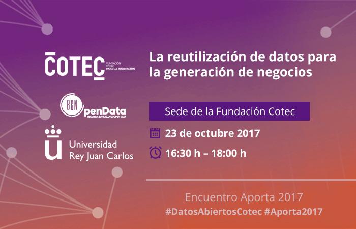 reutilización, datos, Aporta 2017