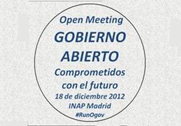 Open Meeting Gobierno Abierto INAP Open Meeting Gobierno Abierto INAP