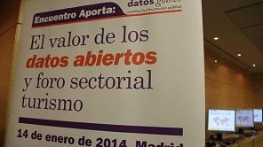 Foto cartel encuentro aporta "El valor de los datos abiertos y foro sectorial turismo" Foto cartel encuentro aporta "El valor de los datos abiertos y foro sectorial turismo"