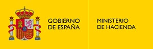 Escudo del Estado, con las leyendas Gobierno de España y Ministerio de Hacienda