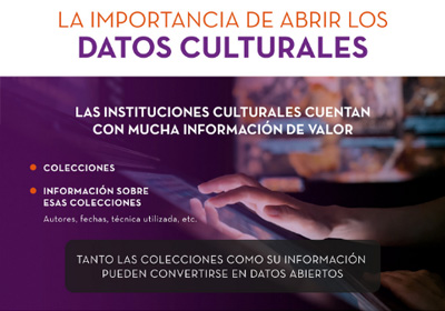 Captura de la infografía "La importancia de abrir los datos culturales"